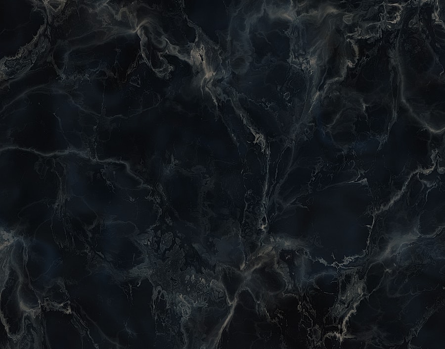 Black marble texture with subtle gray veins.
